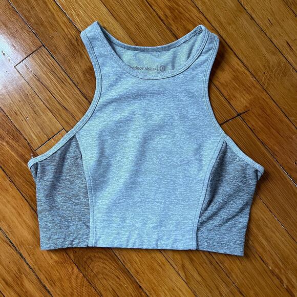 Outdoor Voices Gray Athena Crop Top Athletic Workout Size S - Picture 5 of 9